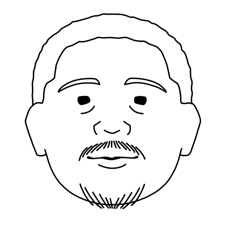 高田先生似顔絵